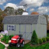 Craftsman's Cove 10x16 Pre-Cut Barn Kit - Offset Eave Door