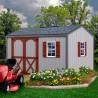 Best Barns Handmade Haven 12x10 Pre-Cut Shed Kit - Offset Eave Door (HHAVDE12)