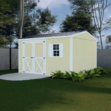 Best Barns Handmade Haven 12x10 Pre-Cut Shed Kit - Offset Eave Door (HHAVDE12)