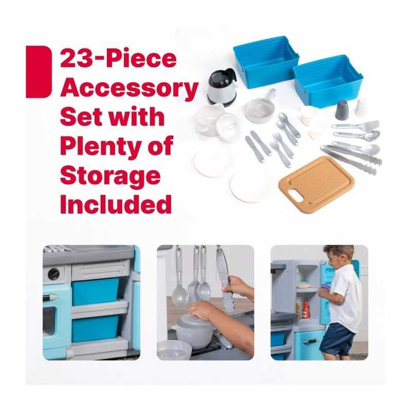 Step2 Cooking Time Kitchen Playset Kit – Kids Pretend Kitchen Set (420999)
