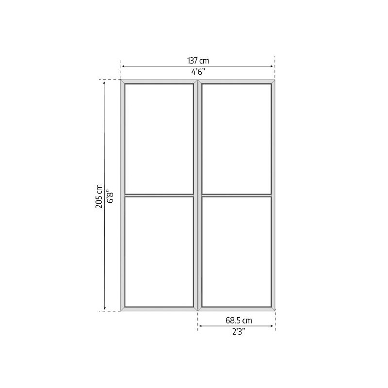 Ledro 10x14 Enclosed Gazebo Kit w/ Screen Doors - Gray (HG9188)
