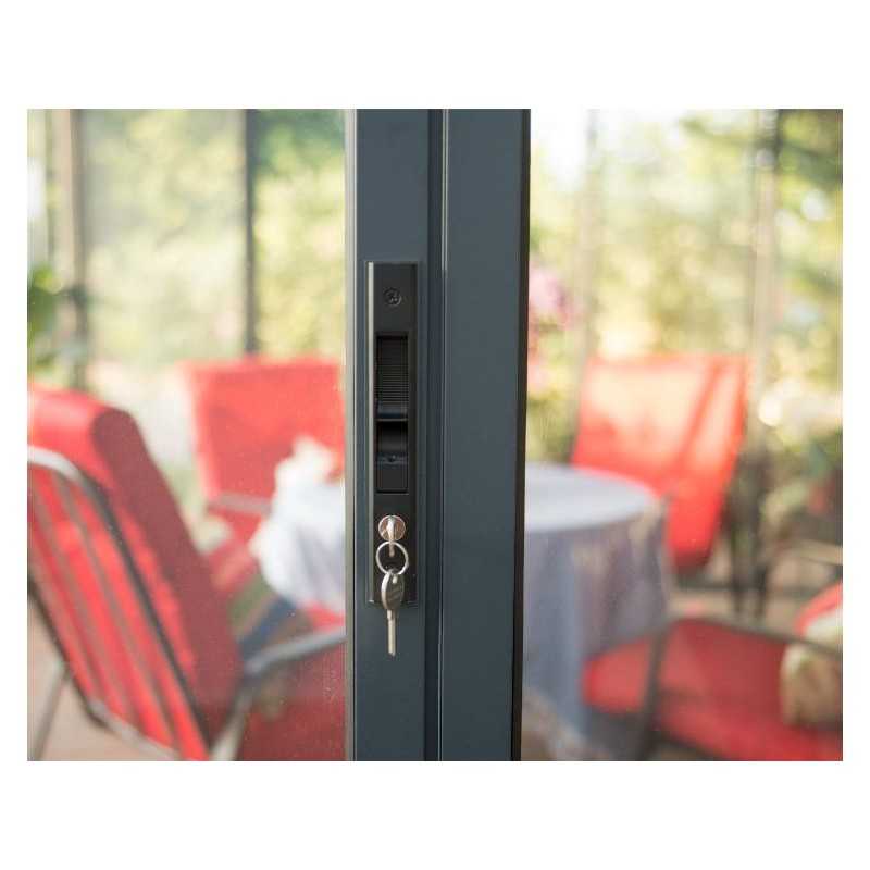 Palram - Canopia 10x14 Ledro Enclosed Gazebo Kit - Gray (HG9189)