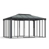 Palram - Canopia 10x14 Ledro Enclosed Gazebo Kit - Gray (HG9189)