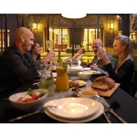 Palram - Canopia 10x10 Ledro Enclosed Gazebo Kit - Gray (HG9190)