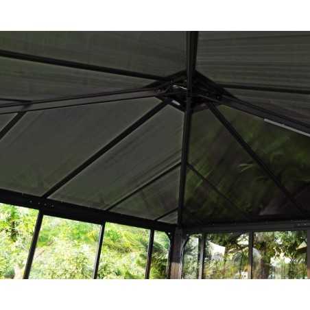 Palram - Canopia 10x10 Ledro Enclosed Gazebo Kit - Gray (HG9190)