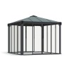 Palram - Canopia 10x10 Ledro Enclosed Gazebo Kit - Gray (HG9190)