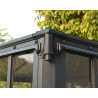 Palram - Canopia 12x12 Ledro Enclosed Gazebo Kit - Gray (HG9192)