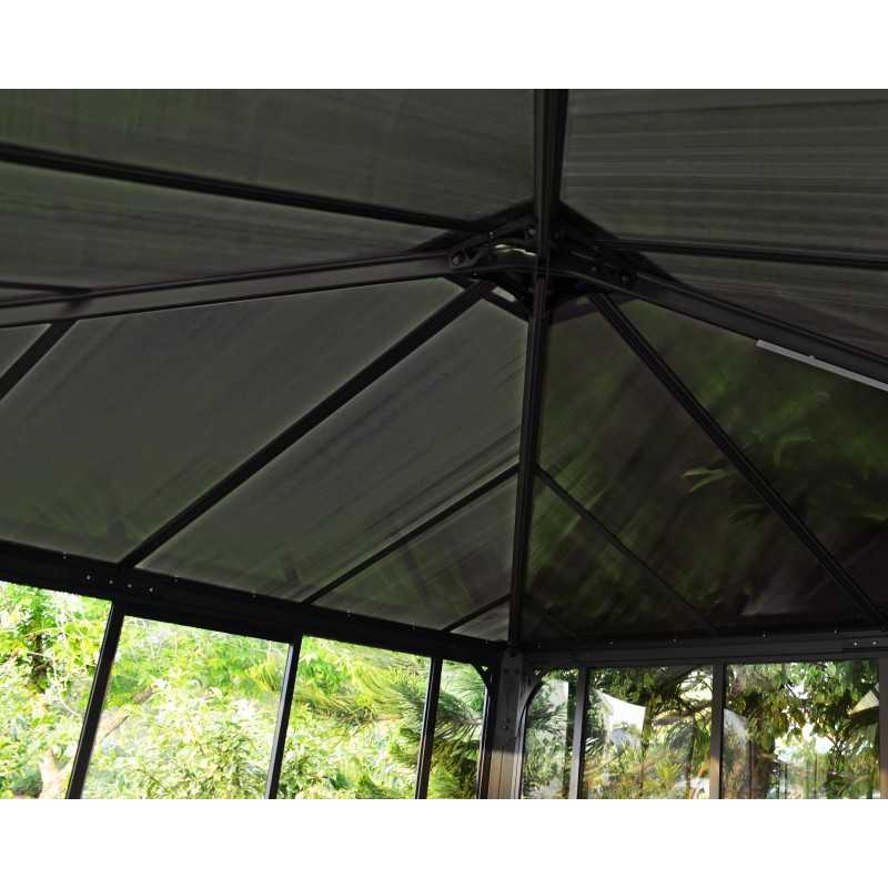 Palram - Canopia 12x12 Ledro Enclosed Gazebo Kit - Gray (HG9192)
