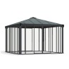 Palram - Canopia 12x12 Ledro Enclosed Gazebo Kit - Gray (HG9192)