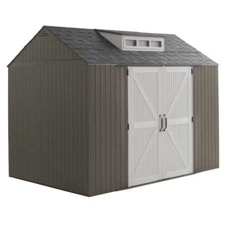 Rubbermaid 7x10.5 Resin Outdoor Storage Shed - Brown (2156398)
