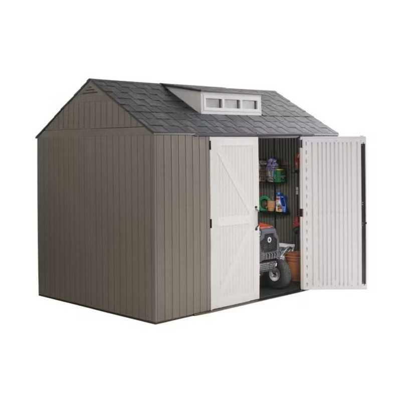 Rubbermaid 7x10.5 Resin Outdoor Storage Shed - Brown (2156398)