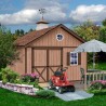Best Barns Backyard Basecamp 12x12 Pre-Cut Shed Kit - Offset Gable Door (BBASDG12O)