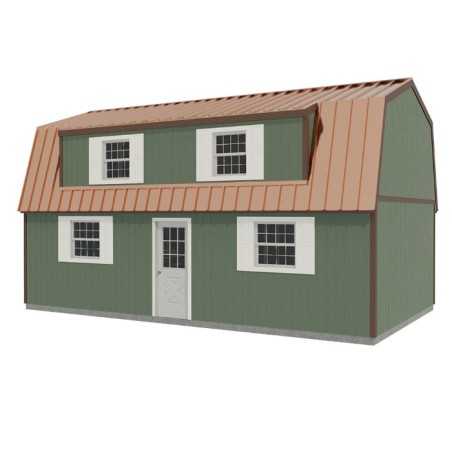 Best Barns Crafted Colossal Elite 16x32 Pre-Cut Barndominium w/ Man Door + Dormers (CCOLMD32)