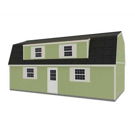 Best Barns Crafted Colossal Elite 16x32 Pre-Cut Barndominium w/ Man Door + Dormers (CCOLMD32)