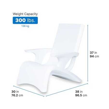 Step2 Vero In-Water Adirondack Chairs – White (548099)