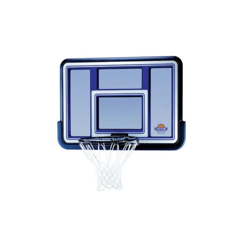 Lifetime 44 in. Acrylic Black Fusion Basketball Backboard with Slam-It Rim (73650)
