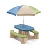 Step2 Naturally Playful Picnic Table with Umbrella - Multi-Color (843899)