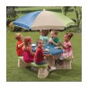 Step2 Naturally Playful Picnic Table with Umbrella - Multi-Color (843899)