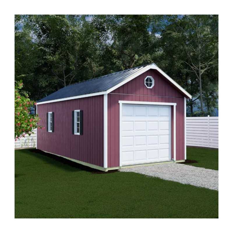 Best Barns Tailored Titan 12x24 Premium Pre-Cut Garage Kit - 6/12 Roof (TTITND24)