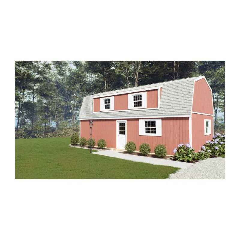 Best Barns Crafted Colossal Elite 16x28 Pre Cut Barndominium w/ Man Door + Dormers (CCOLMD28)