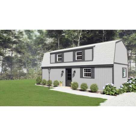 Best Barns Crafted Colossal Elite 16x32 Pre-Cut Barndominium w/ Man Door + Dormers (CCOLMD32)