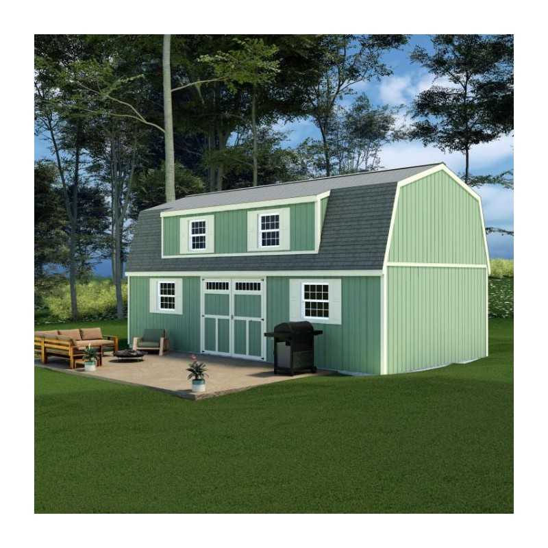 Best Barns Crafted Colossal Elite 16x28 Pre-cut Barndominium - Transom Door+ Dormers (CCOLTD28)