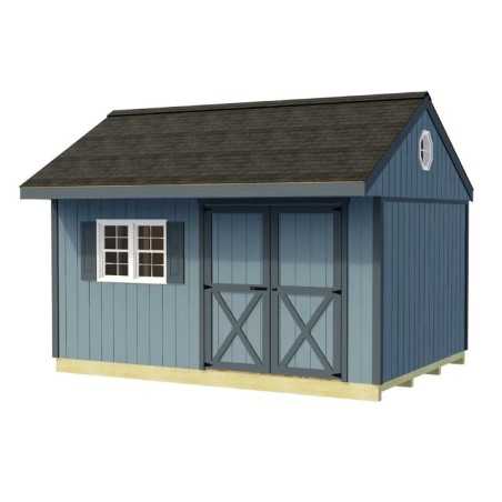Best Barns Overhang Oasis 10x10 Specialty Pre-cut Shed Kit - Deep Eave Overhang (OOASDE10)