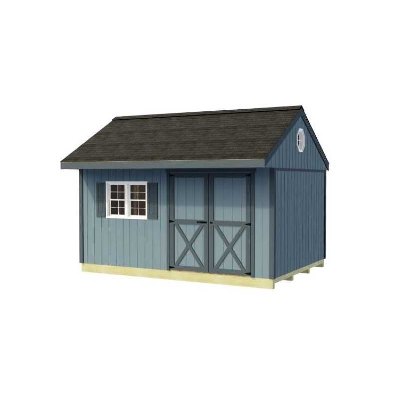 Best Barns Overhang Oasis 10x14 Specialty Pre-cut Shed Kit - Deep Eave Overhang (OOASDE14)