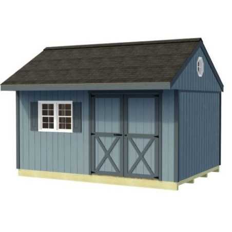 Best Barns Overhang Oasis 10x14 Specialty Pre-cut Shed Kit - Deep Eave Overhang (OOASDE14)