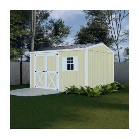 Best Barns Handmade Haven 12x10 Pre-Cut Shed Kit - Offset Eave Door (HHAVDE12)