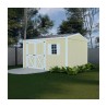 Best Barns Handmade Haven 12x10 Pre-Cut Shed Kit - Offset Eave Door (HHAVDE12)
