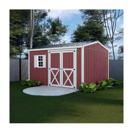 Best Barns Handmade Haven 12x10 Pre-Cut Shed Kit - Offset Eave Door (HHAVDE12)