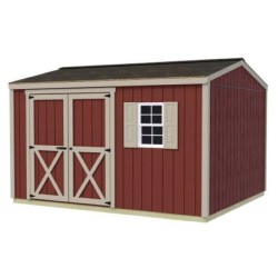 Best Barns Handmade Haven 12x10 Pre-Cut Shed Kit - Offset Eave Door (HHAVDE12)