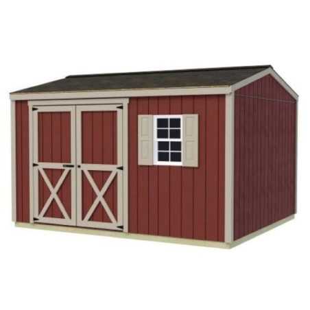 Best Barns Handmade Haven 12x10 Pre-Cut Shed Kit - Offset Eave Door (HHAVDE12)