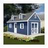 Best Barns Planner's Paradise Elite 12x24 Pre-Cut Wood Shed Kit w/ Sliding Doors & Dormer (PPARSD24DR)