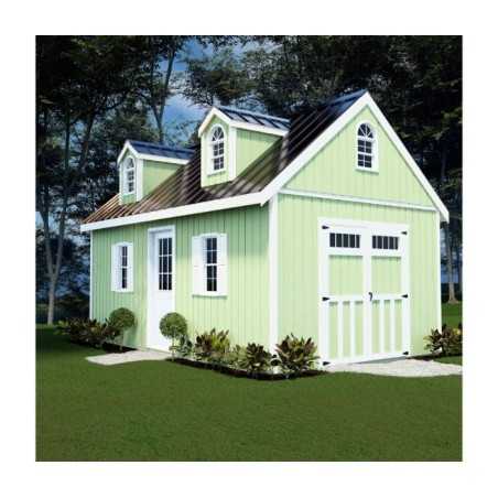 Best Barns Planner's Paradise Elite 12x24 Pre-cut Shed - Transom Doors + Dormer Kit (PPARTD24DR)
