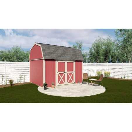 Best Barns Craftsman's Cove 10x12 Pre-Cut Barn Kit - Centered Eave Door (CCOVDE12)