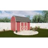 Best Barns Craftsman's Cove 10x12 Pre-Cut Barn Kit - Centered Eave Door (CCOVDE12)