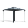 Palram - Canopia 10x10 Palermo Gazebo 3000 - Gray / Gray (HG9150)