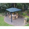 Palram - Canopia 10x10 Palermo Gazebo 3000 - Gray / Gray (HG9150)