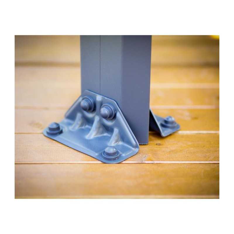 Palram - Canopia 12x12 Palermo Gazebo 3600 - Gray / Gray (HG9152)