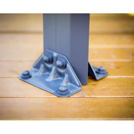 Palram - Canopia 12x12 Palermo Gazebo 3600 - Gray / Gray (HG9152)