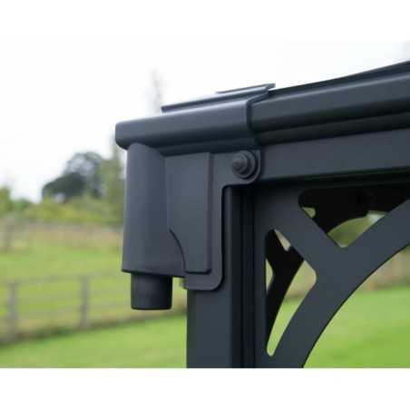 Palram - Canopia 12x12 Palermo Gazebo 3600 - Gray / Gray (HG9152)