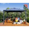 Palram - Canopia 12x12 Palermo Gazebo 3600 - Gray / Gray (HG9152)