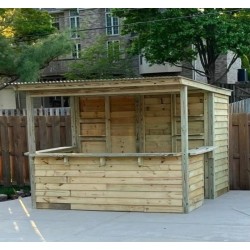 Storehouse 10x10 Wood Tavern Shed Combo Installed (TTG1010)