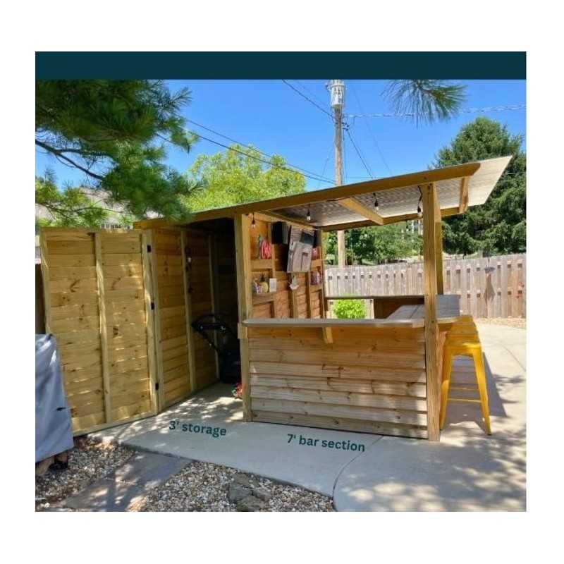 Storehouse 10x10 Wood Tavern Shed Combo Installed (TTG1010)