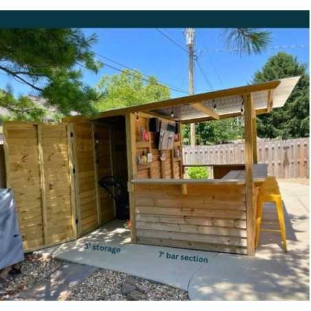 Storehouse 10x10 Wood Tavern Shed Combo Installed (TTG1010)