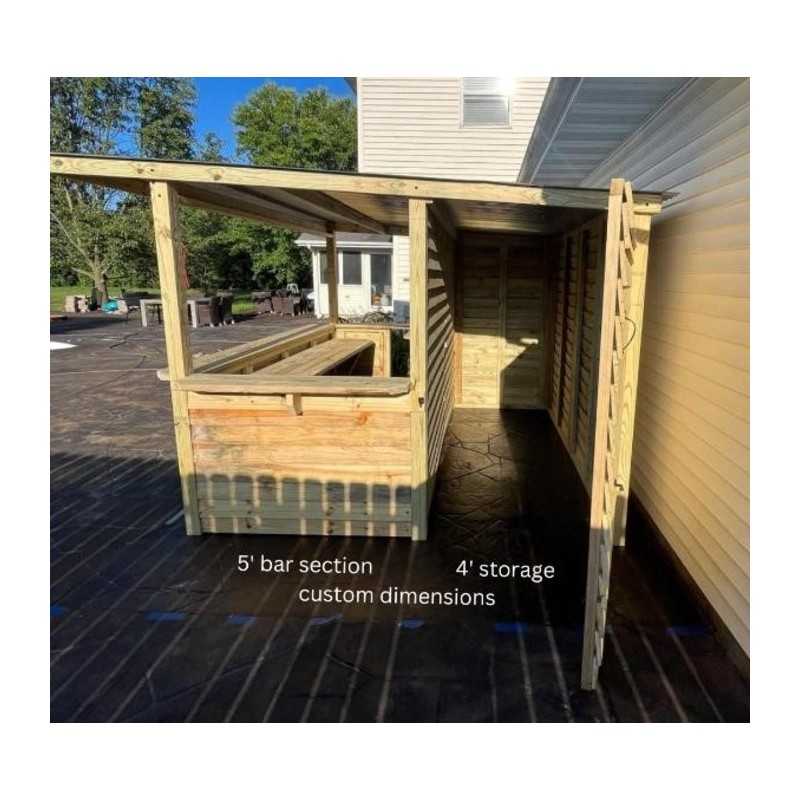 Storehouse 10x10 Wood Tavern Shed Combo Installed (TTG1010)