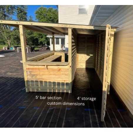 Storehouse 10x10 Wood Tavern Shed Combo Installed (TTG1010)