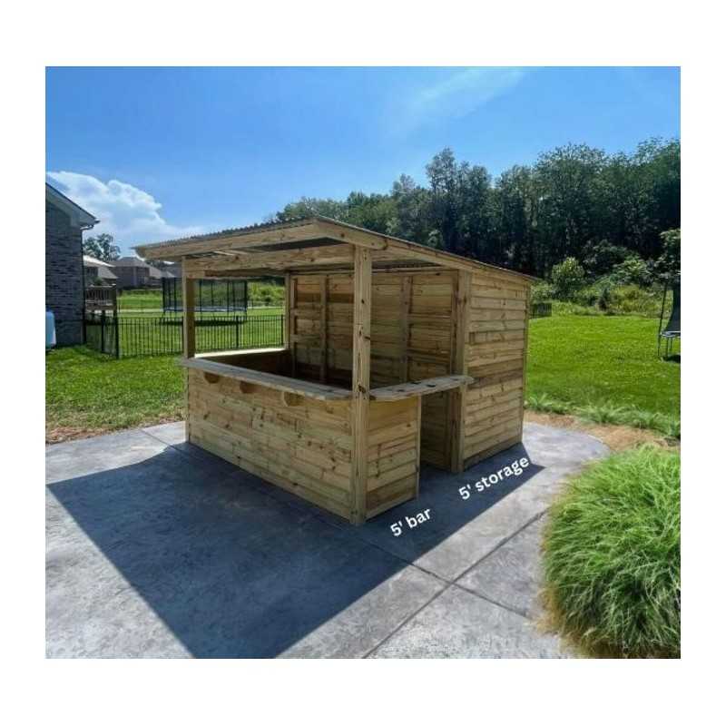 Storehouse 10x10 Wood Tavern Shed Combo Installed (TTG1010)